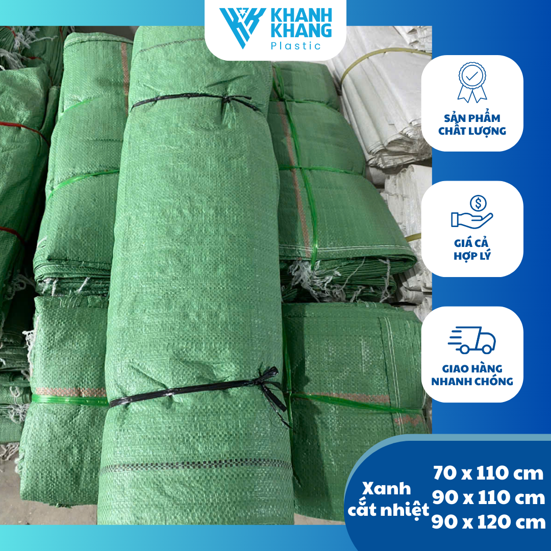 Bao tải xanh dày, cắt nhiệt