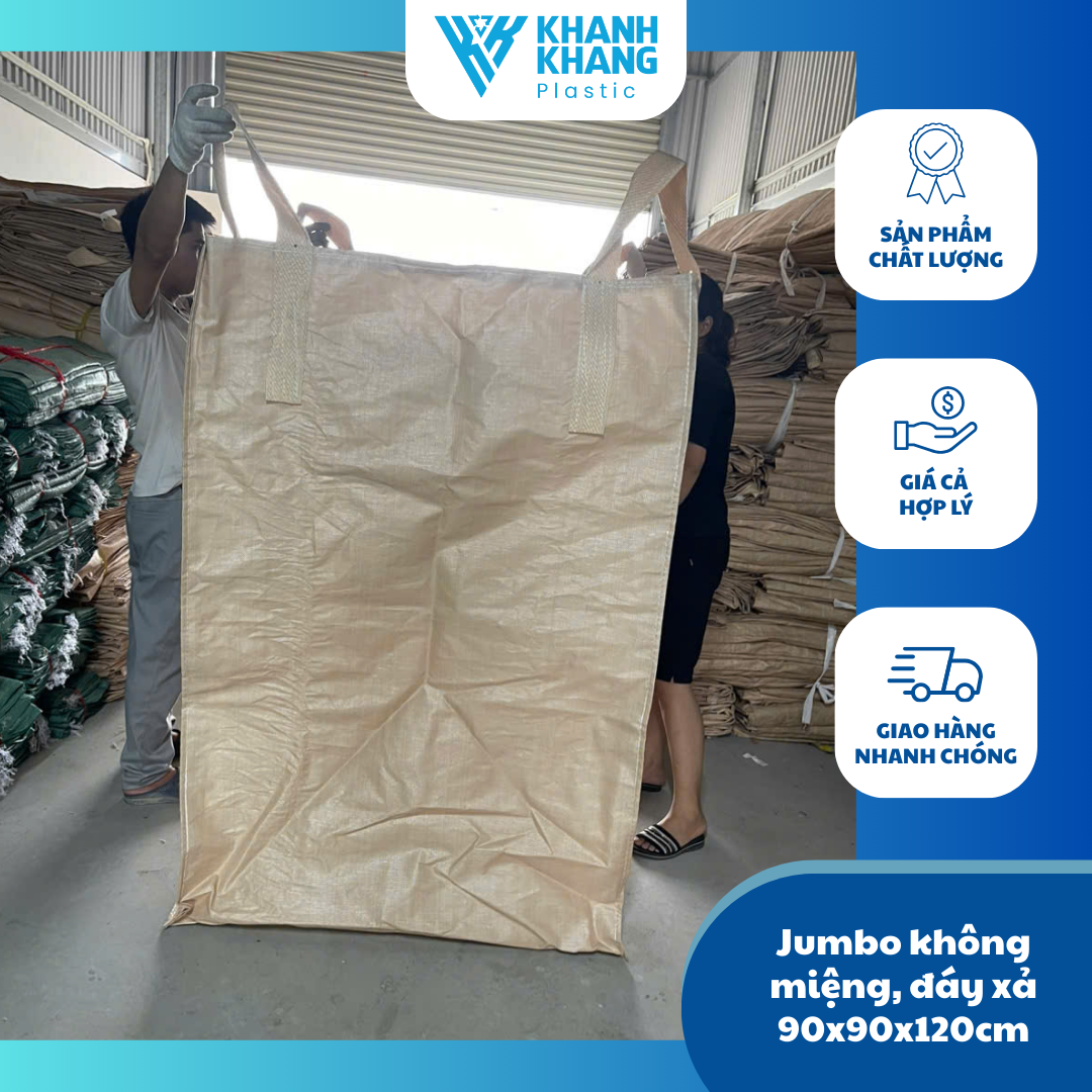 Bao Jumbo không miệng đáy xả - KT: 90x90x120cm
