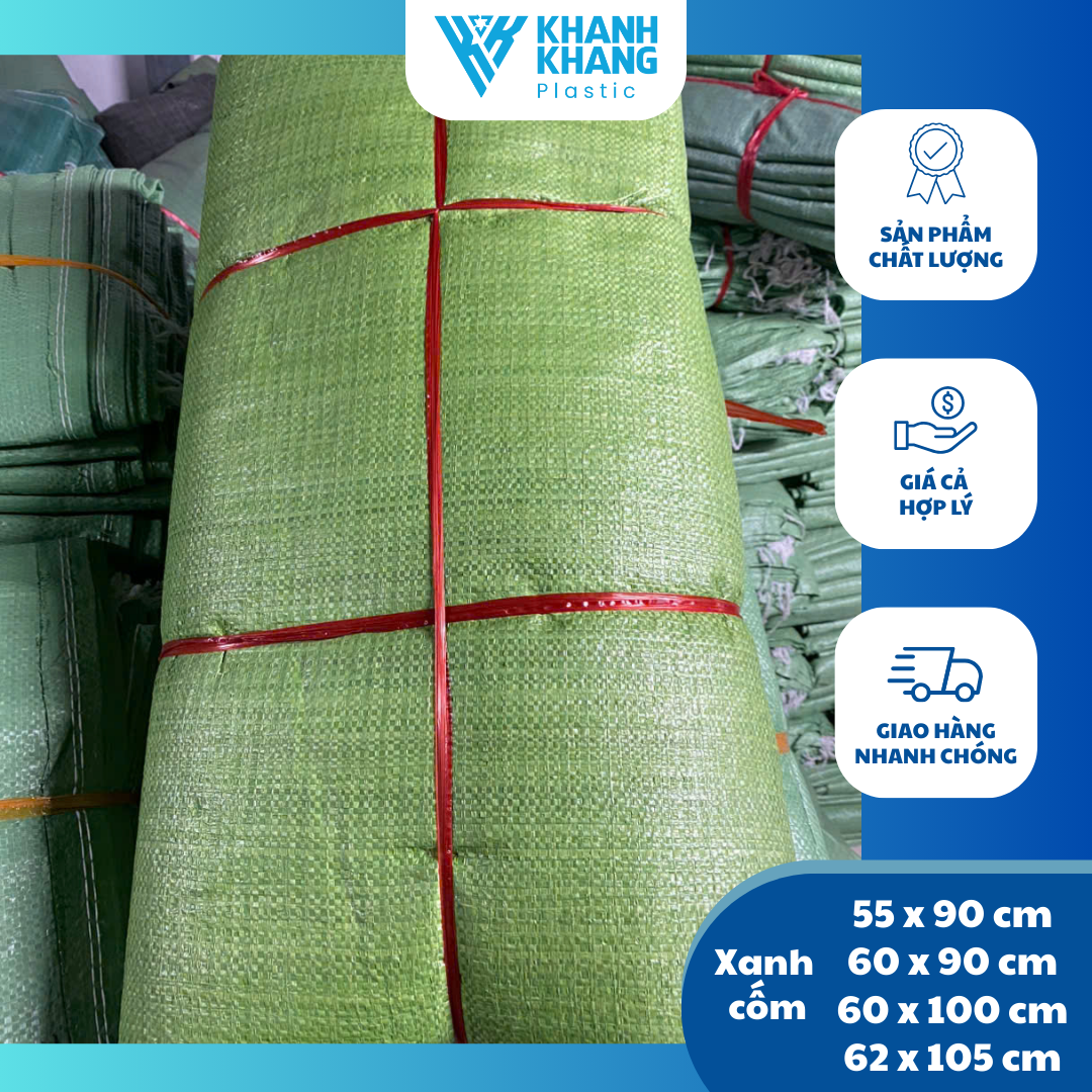 Bao tải xanh cốm