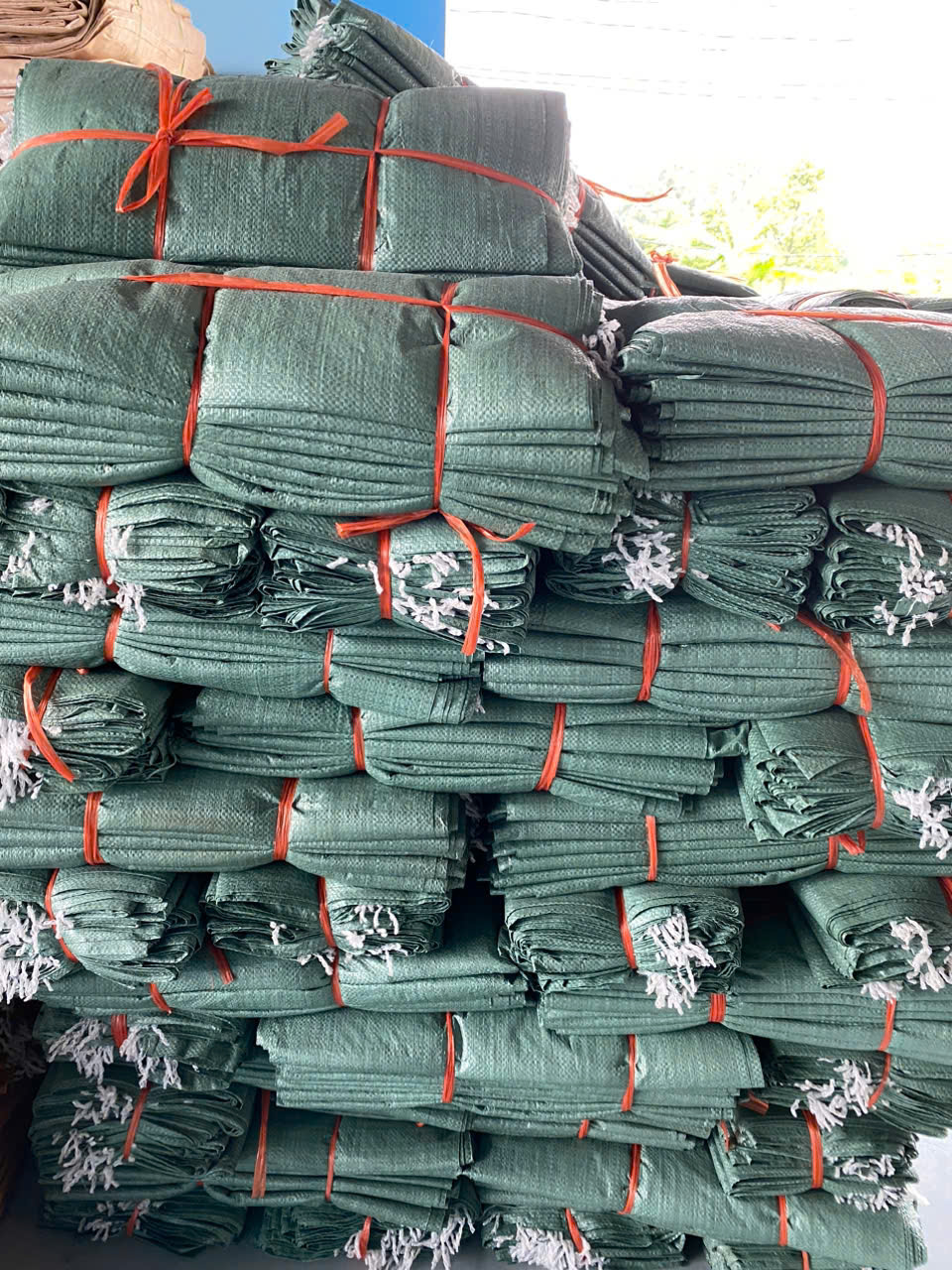 Bao tải xanh mỏng