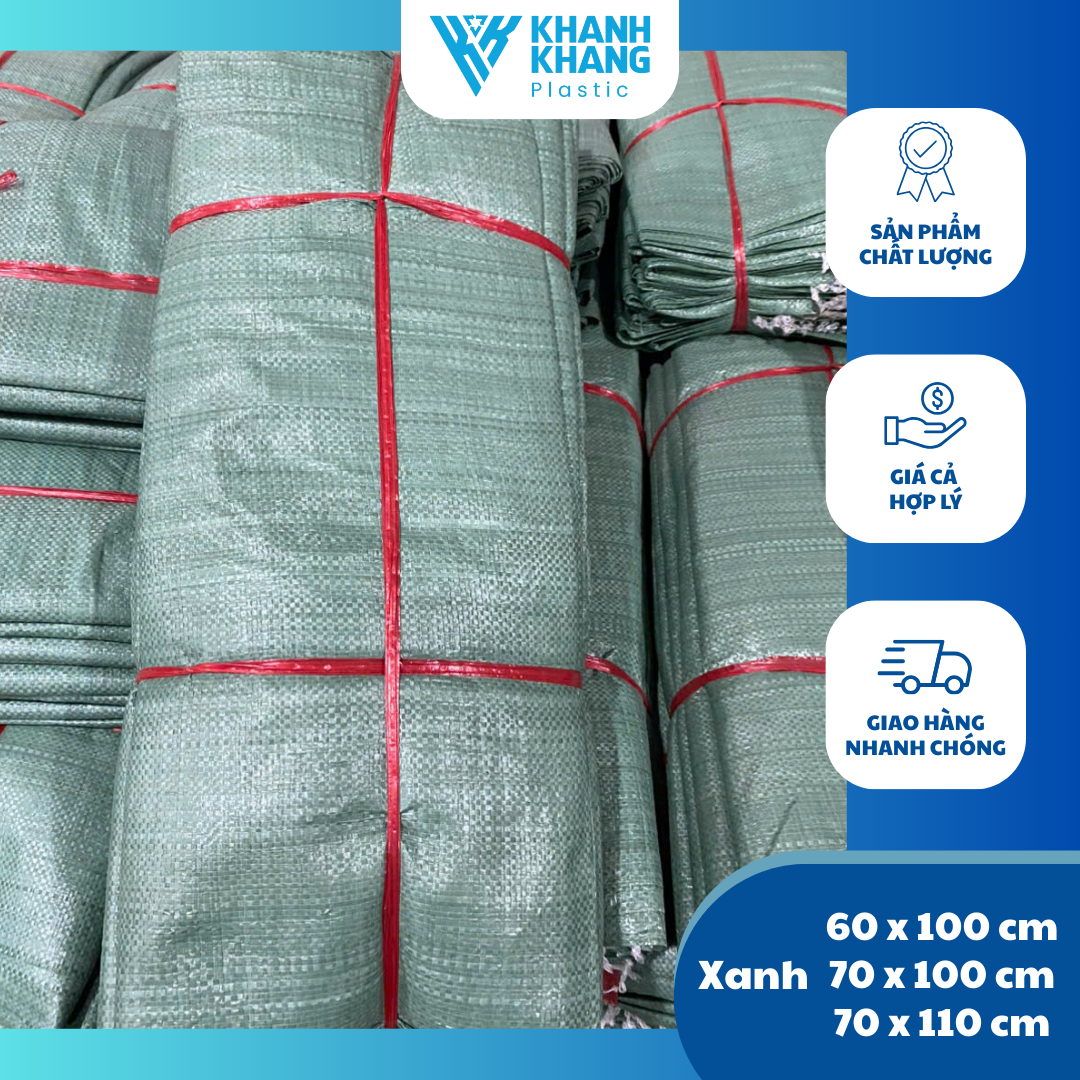 Bao tải xanh mỏng